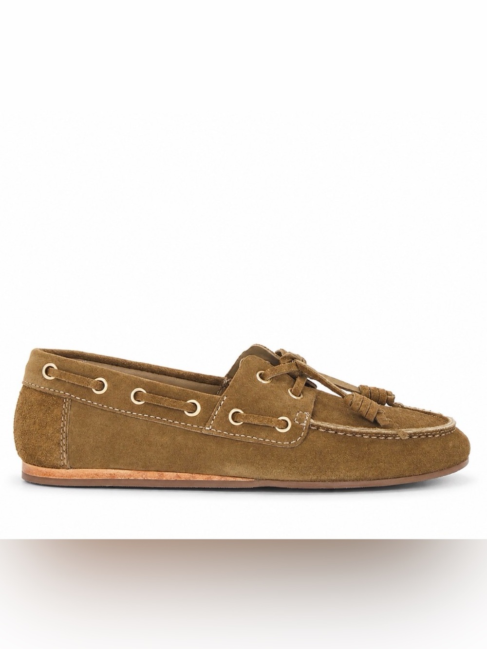 Ancient Greek Pilaria Loafer in Suede Khaki
